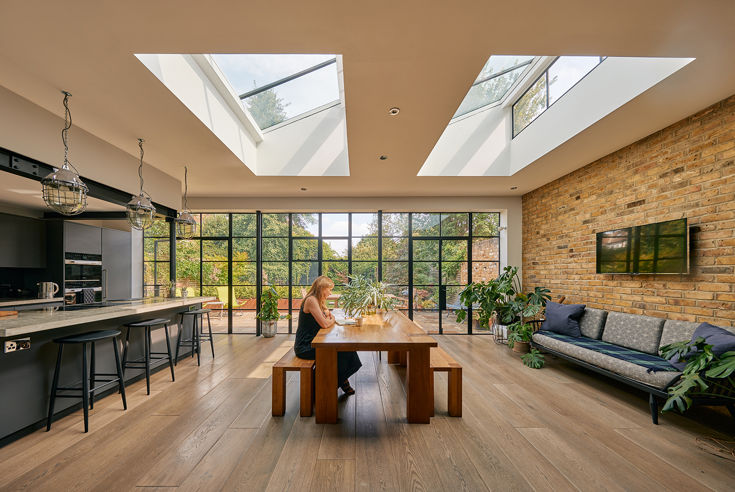 Bespoke Conservation Plateau Rooflights for Private Residence in Kew