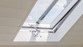 Conservation in the open position showing a chrome winder